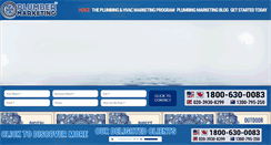 Desktop Screenshot of plumbermarketing.com